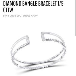 Real diamond beautiful baguette bangle custom designed not CZ not moissanite WOW